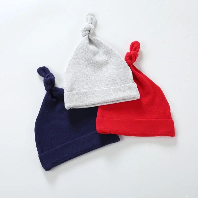 

Baby accessories hat autumn and winter warm solid color kids cute hood 0-12 month baby wear cotton hat chilidren warm hat