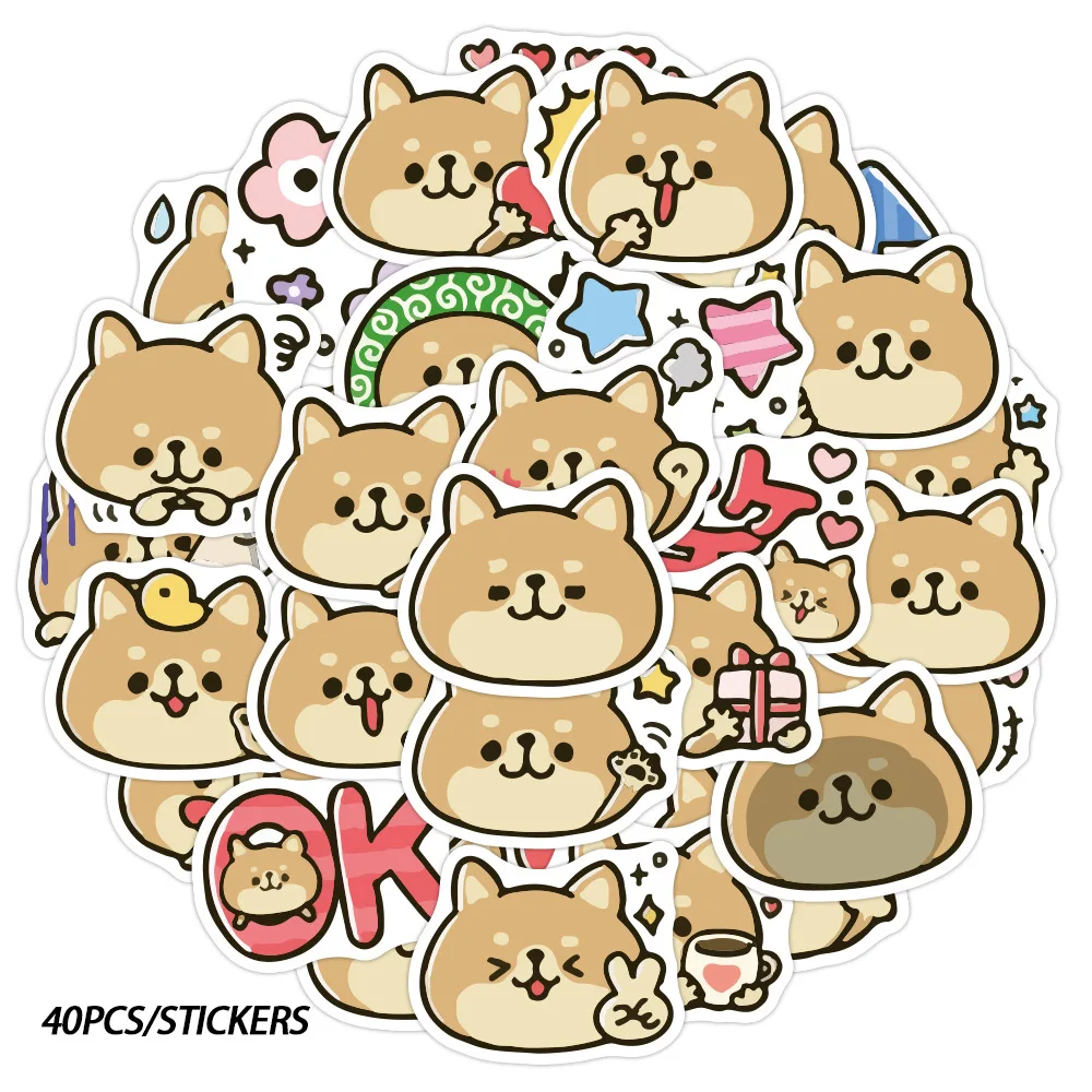 

40Pcs New Cute Cartoon Animal Sticker Kawaii Cat Stickers Decal for Girl To DIY Suitcase Stationery Fridge Water Bottle Guitar
