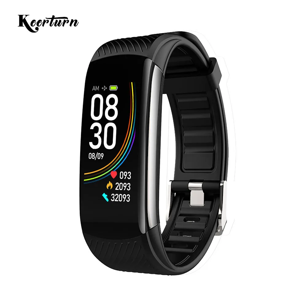 IP67 водонепроницаемый смарт-браслет с датчиком температуры тела C6T монитор сна