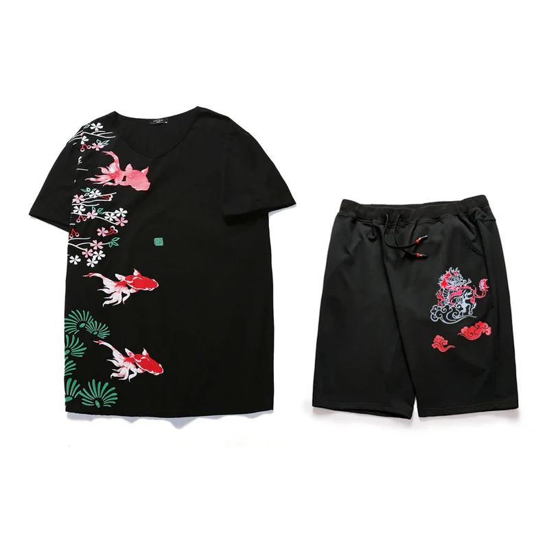 

Pair it with A09 1030 + dk312 goldfish Kirin printed men's casual sports package