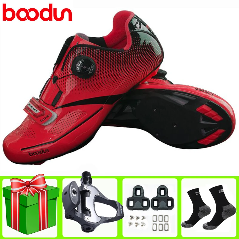 

BOODUN Sapatilha Ciclismo Pro Road Cycling Shoes Men Women Bicicletas Pedals Self-locking Breathable Sports Bike Sneakers