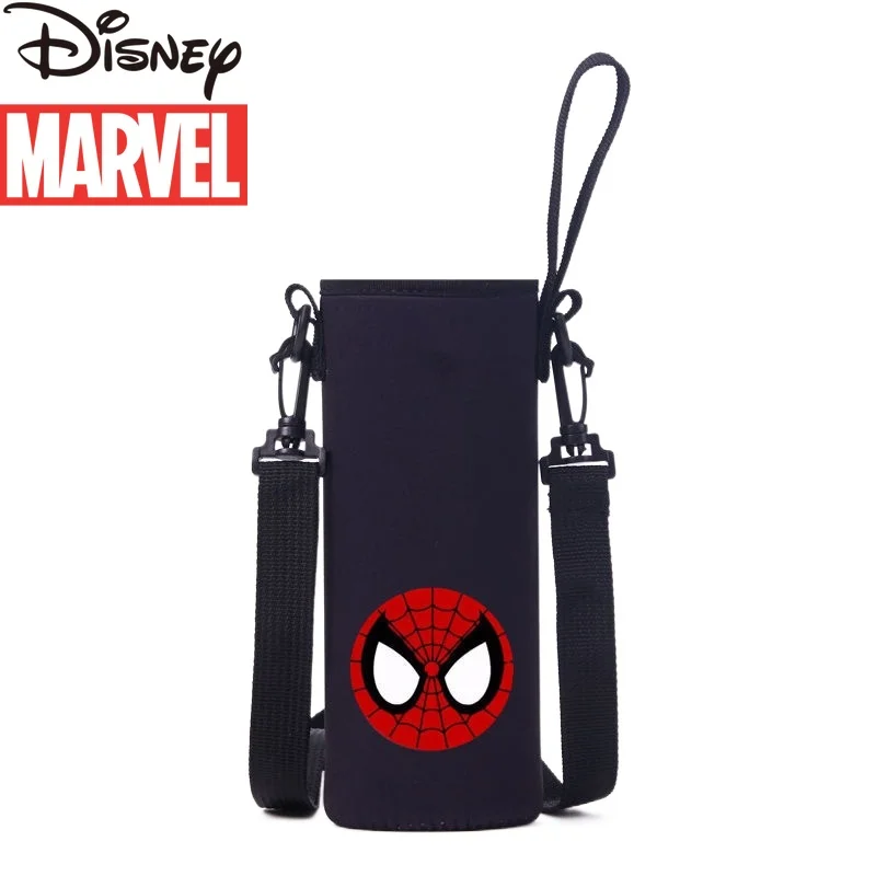 

Marvel Avengers Diagonal Portable Long Shoulder Strap Thermos Cup Cover Glass Water Bottle Cover Protective Cover Cup Bag