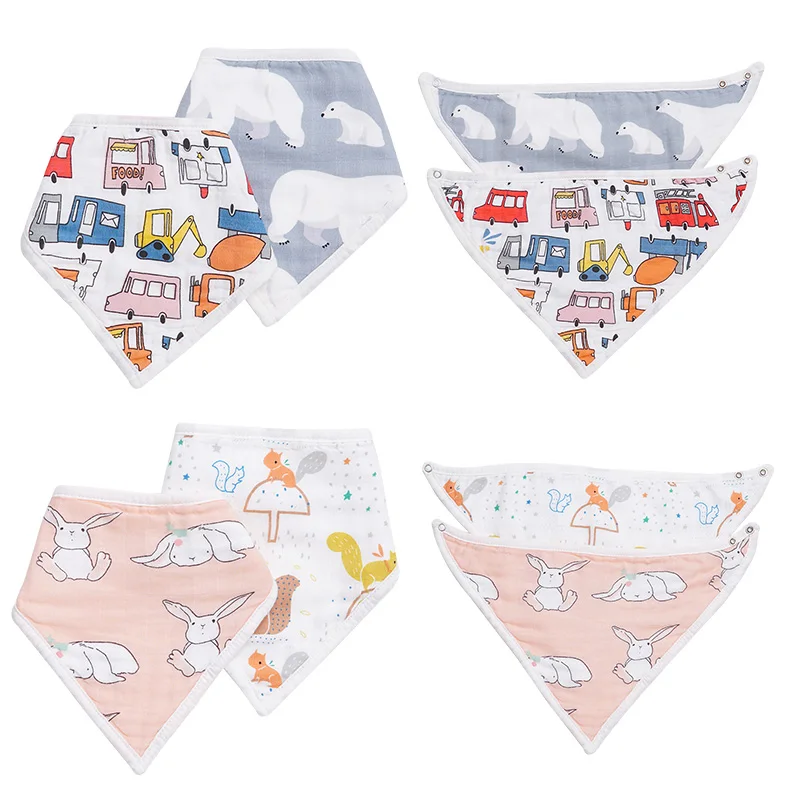 Детские мягкие нагрудники для ребенка треугольные банданы новорожденных