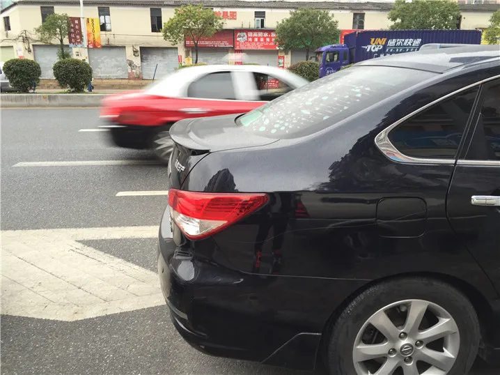 Для NISSAN Sentra спойлер 2008 2016 высокого качества ABS Материал заднее крыло автомобиля