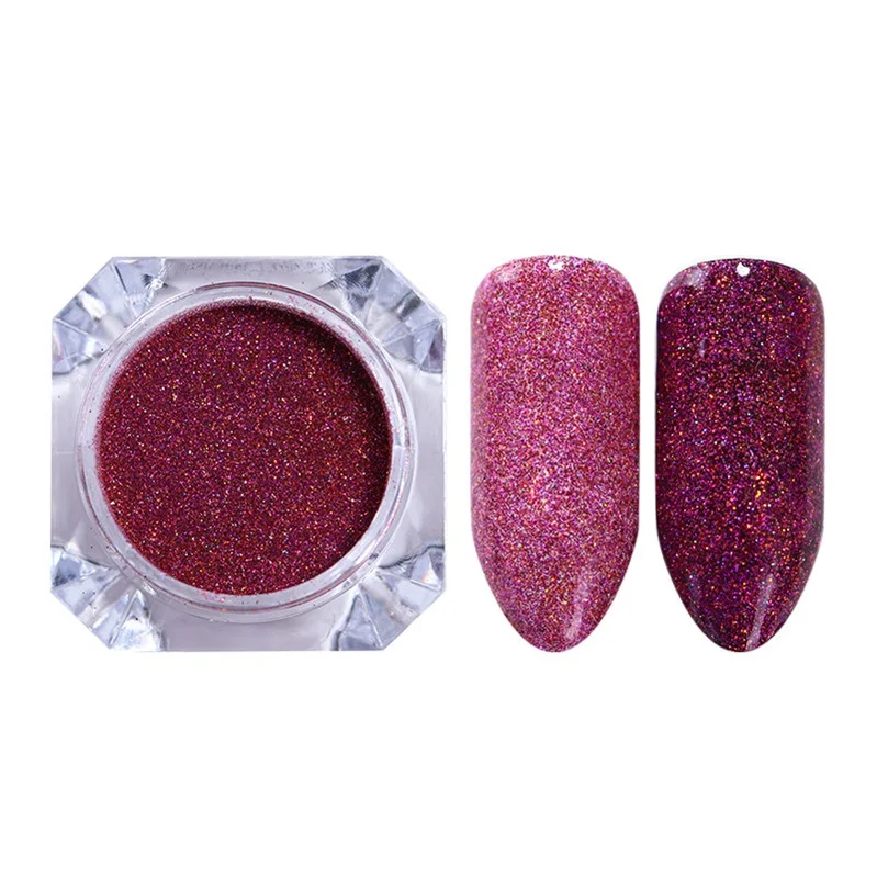 19 LEMOOC мерцающая пудра для ногтей сияющая розовое золото металлический эффект зеркальных ногтей хромированный пигмент с голографическим эффектом пыль украшения для ногтей - Цвет: 19
