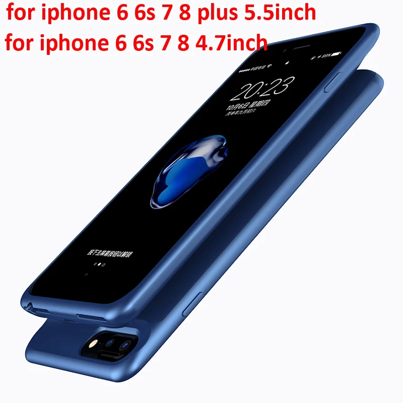 2500/3700/5000/7000 мАч Зарядное устройство для iPhone 6 s 7 8 зарядное чехол 8Plus батареи|Чехлы с