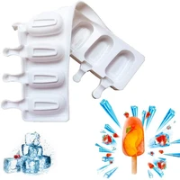 silicone ice cream mold reusable popsicle molds diy homemade cute cartoon ice cream popsicle ice pop maker mould chocolate mold