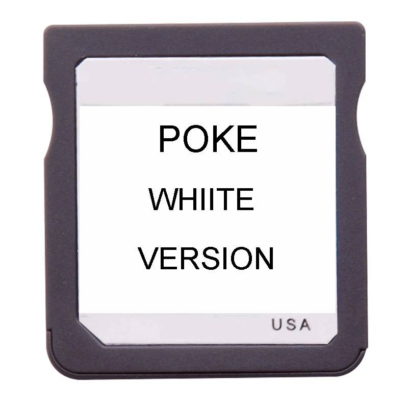 Картридж для видеоигр Poke White DS 3DS 2DS американская версия английский