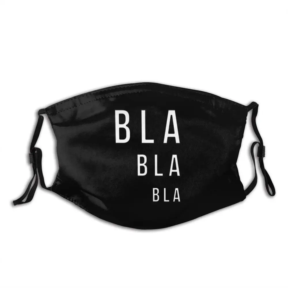 Bla Diy маска для лица взрослых детей Blah минималистичные комиксы художественный
