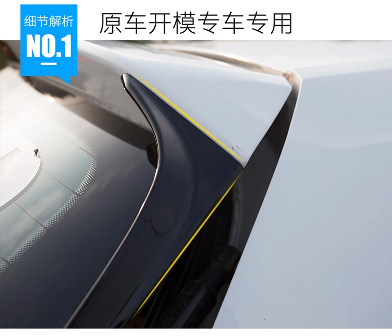 2 шт. автомобильный черный пластиковый задний боковый спойлер для окна крыла губ