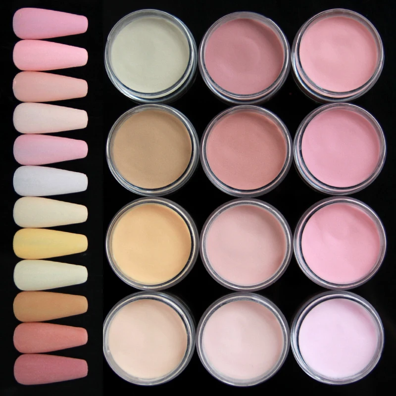 Акриловая пудра телесного цвета для наращивания ногтей 15 г |