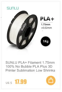 SUNLU 1,75 мм PLA+ 3D Экструдер нить 1 кг кожа с катушкой Пластик PLA плюс нить для FDM принтера 3D ручки допуск+/-0,02 мм