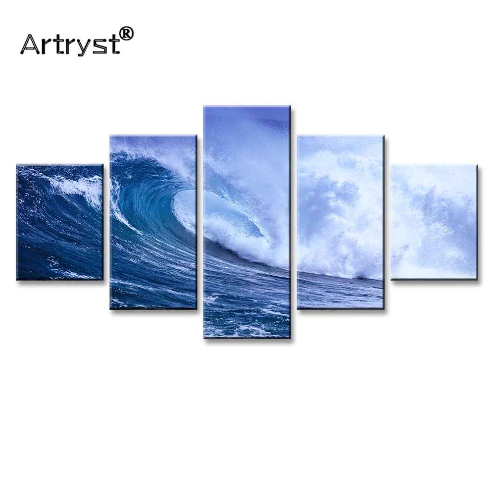 Современный Морской пейзаж Artryst HD Печать на холсте 5 шт. модульная Картина