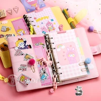 cute diy journal pu notebook set leather journal collectable note notebook school large anime theme writing journal
