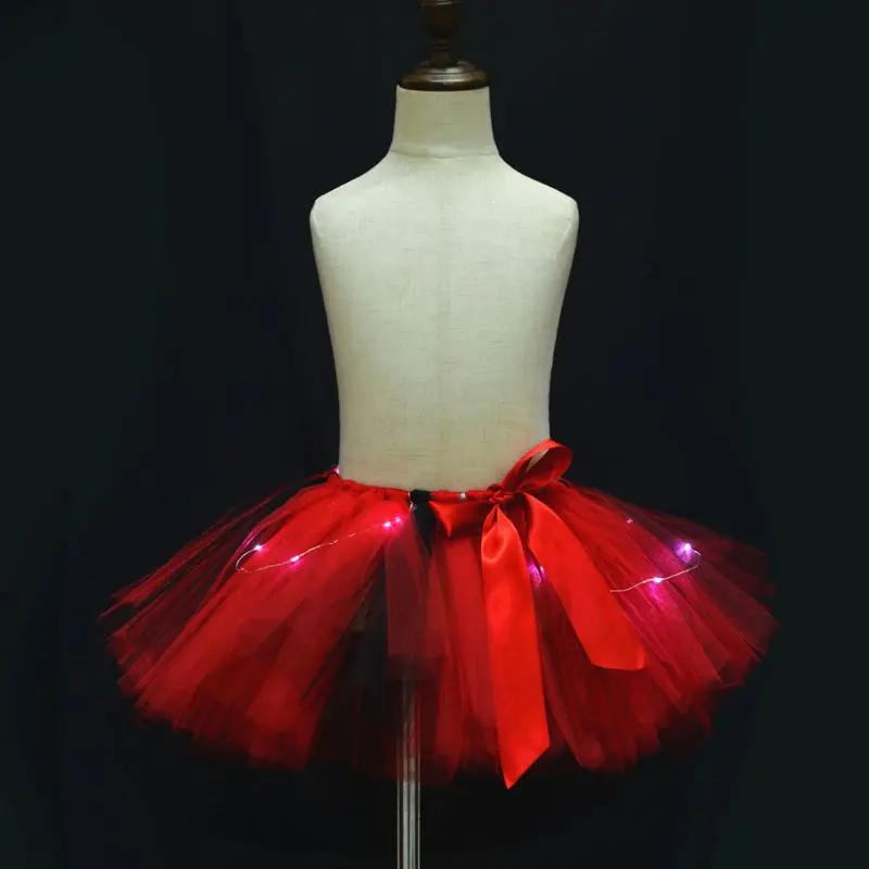 Светодиодный светильник для маленьких девочек Мини-юбка-пачка Контрастная яркая