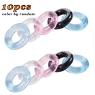10 шт. Силиконовое кольцо на пенис для задержки эякуляции, эрекционное кольцо для мужчин, эротические игрушки для мужчин, многоразовый кран кольцо на пенис, секс-шоп