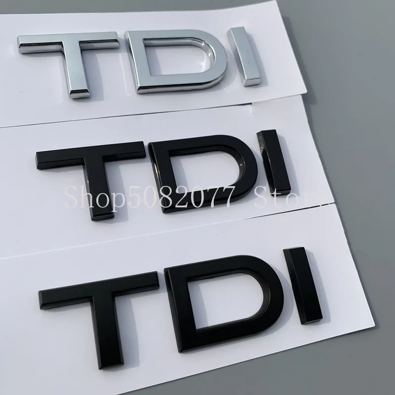 Хромированная Эмблема Для Audi A7 A8 A6L Q7 TDI 1.9TDI 2.0TDI 2.5TDI 2.7TDI 3.0TDI автостайлинг задний