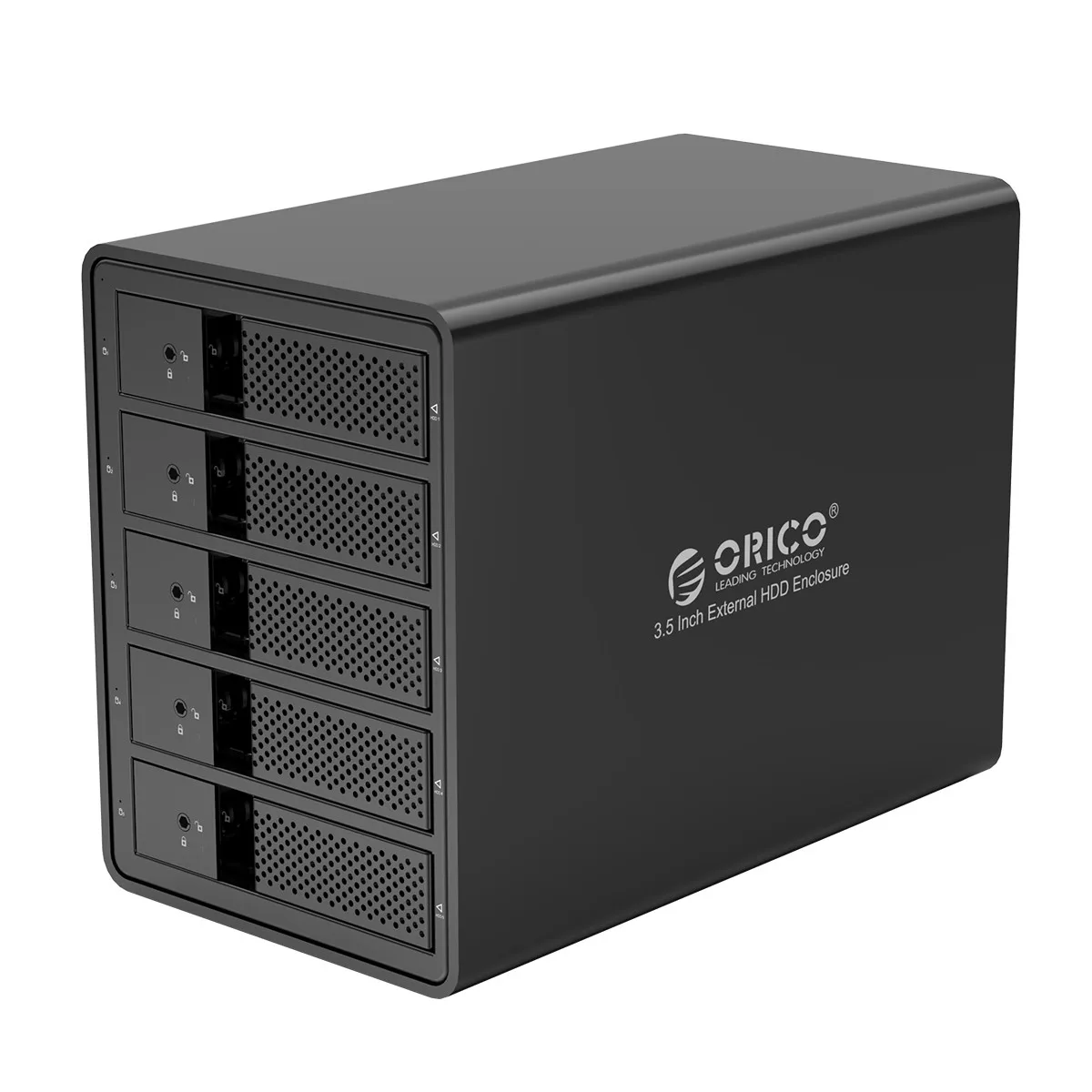 ORICO HDD чехол алюминиевый 5 отсек 3,5 ''USB3.0 HDD док-станция Поддержка 80 ТБ UASP с 150 Вт внутренний адаптер питания SATA для USB 3,0