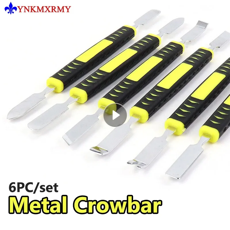 

Metal Crowbar 6-Piece Set Boot Stick Mobile Phone Digital Mini Multi Home Appliance Disassemble Tool Electronic Repair Hand Tool