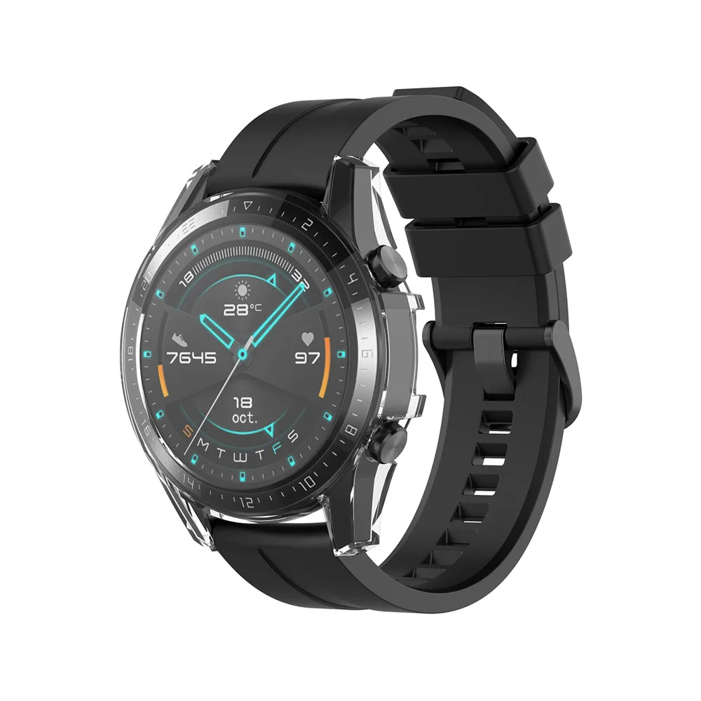 Всесторонний защитный чехол для часов HUAWEI Watch GT2 46 мм аксессуары экрана от