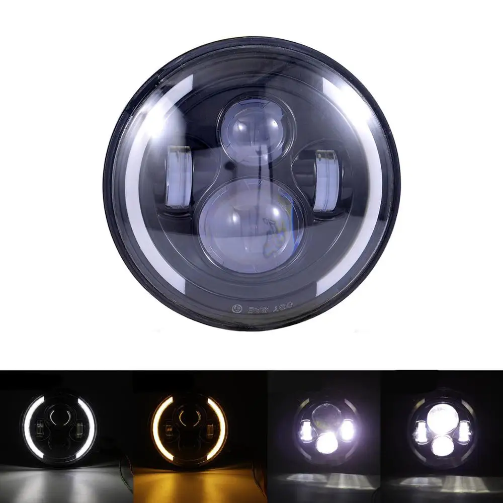 7 дюймовые светодиодные фары для автомобиля мотоцикла нива Лада 4x4 Jeep Wrangle Toyota Offroad