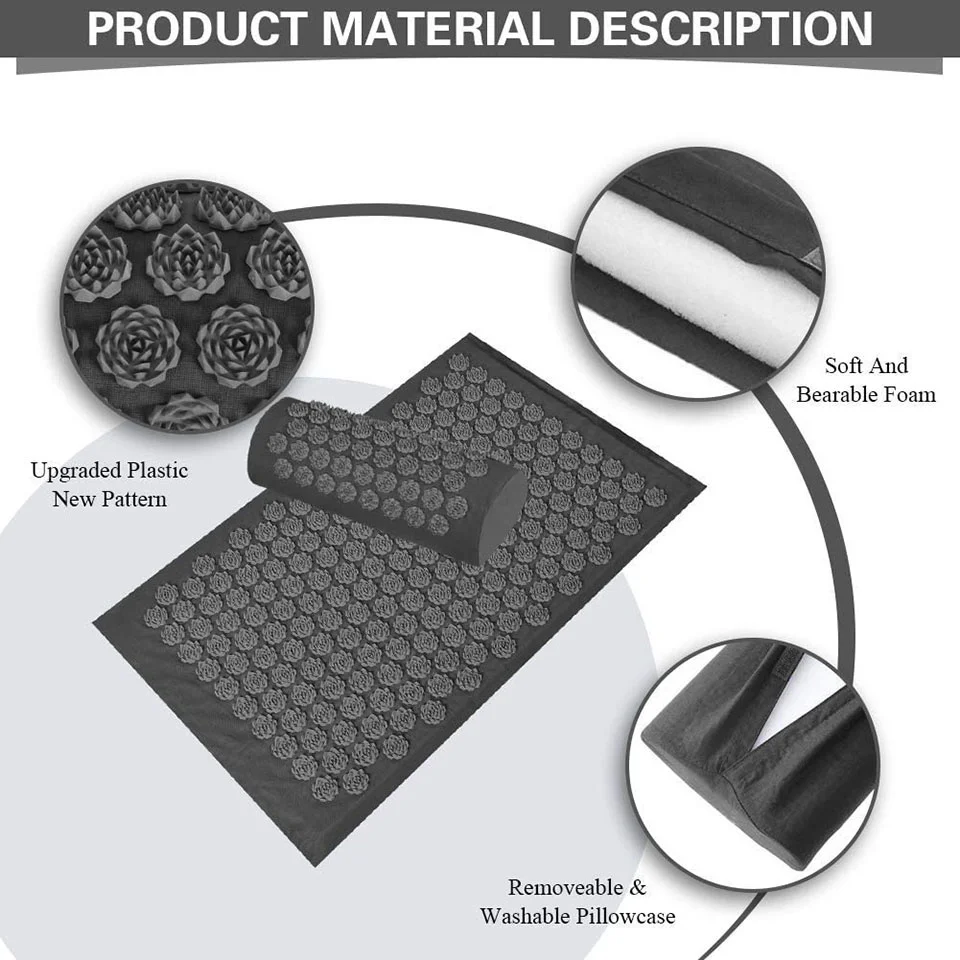 Массажная подушка для всего тела акупунктурная снятия усталости и боли набор