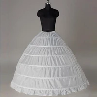 white a line balll gown wedding party dresses formal gowns underskirts slips petticoats with hoop crinoline