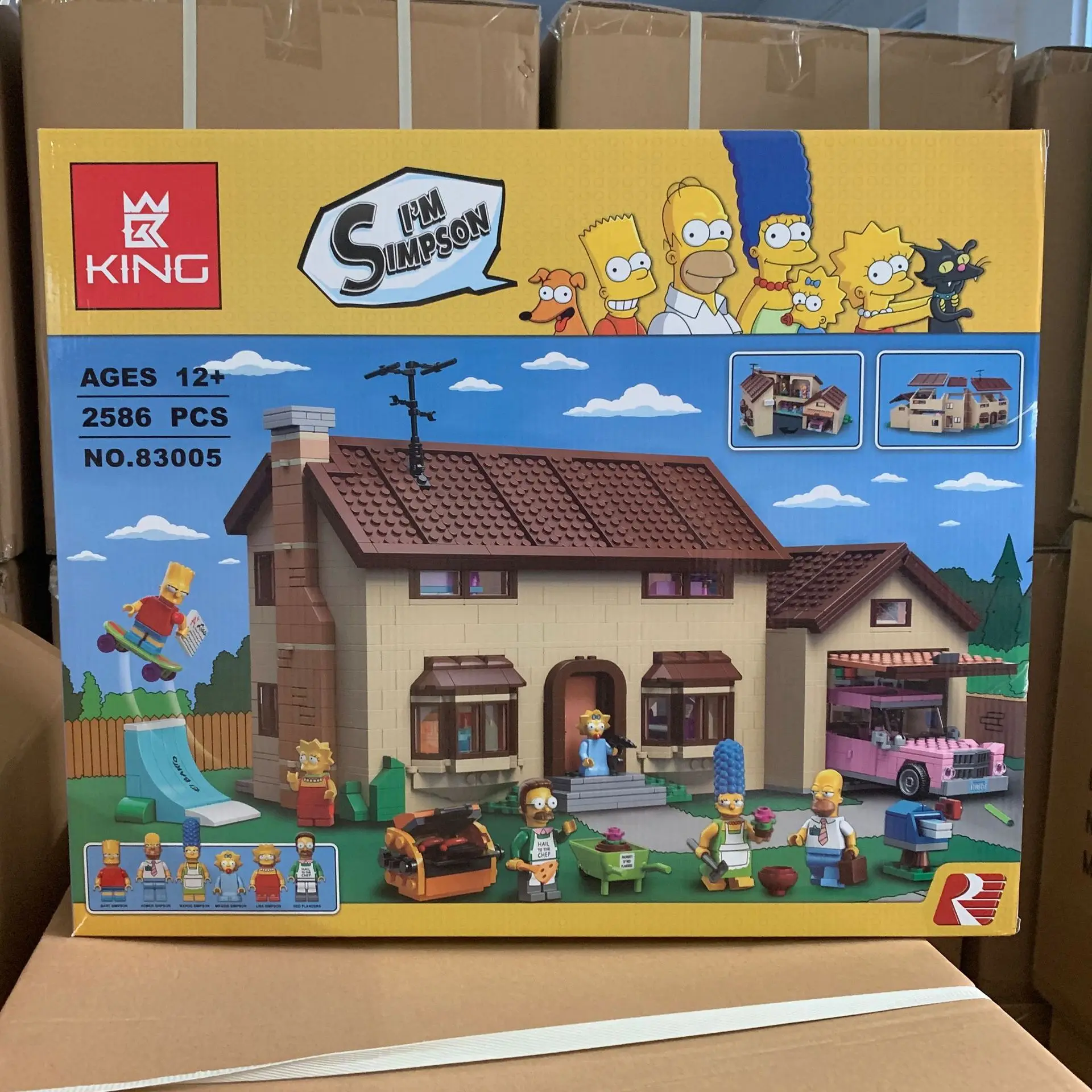 LPblocks King Bricks 16005 16004 Kwik E Mart, набор строительных блоков для дома Симпсоны, 71006 71016, киноархитектура, детские игрушки, подарок