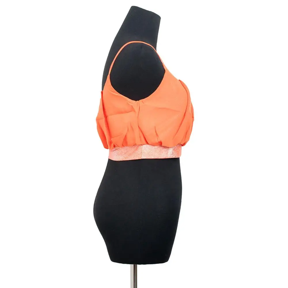 Королевский SMEELA женский танец живота фонарики короткий рукав бюстгальтер топ с