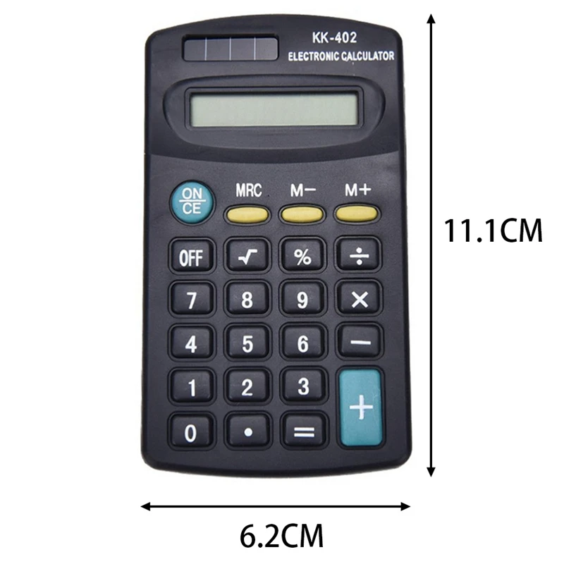 

General Purpose Black Color 8 Digital Calculator AA Battery Power For Office Working Student Stationery Wholesale