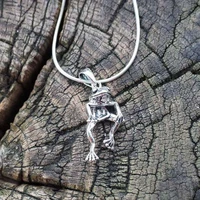 vintage trendy female men frog necklace women pendant clavicle chain kids collier metal jewelry party daily accessories gifts