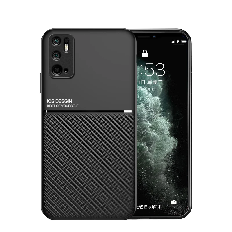 Fashion Protection Phone Case For Xiaomi Redmi Note 10 10S Pro 5G 4G Max Shockproof Anti Shock TPU Shell Car Magnetic Back Cover