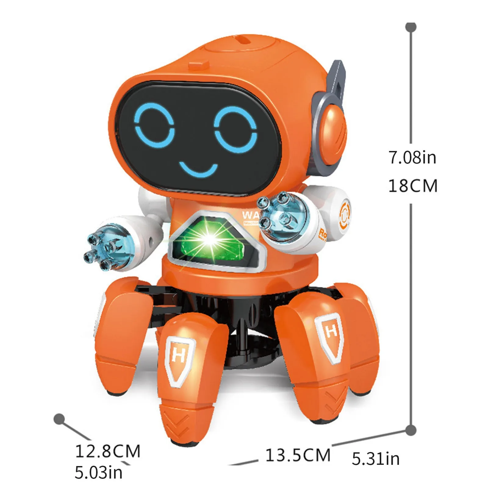Робот-осьминог 6 когтей со светодиодсветильник кой |