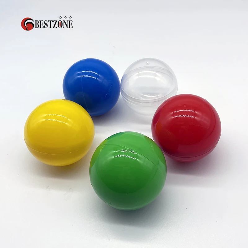 Пластиковые разноцветные пустые капсулы для яиц 50 шт. диаметр 60 мм | Игрушки и