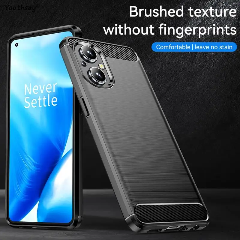 For OnePlus Nord N20 5G Case Cover For OnePlus Nord N20 5G Shell Shockproof Soft Carbon Fiber Phone Bumper For OnePlus Nord N20