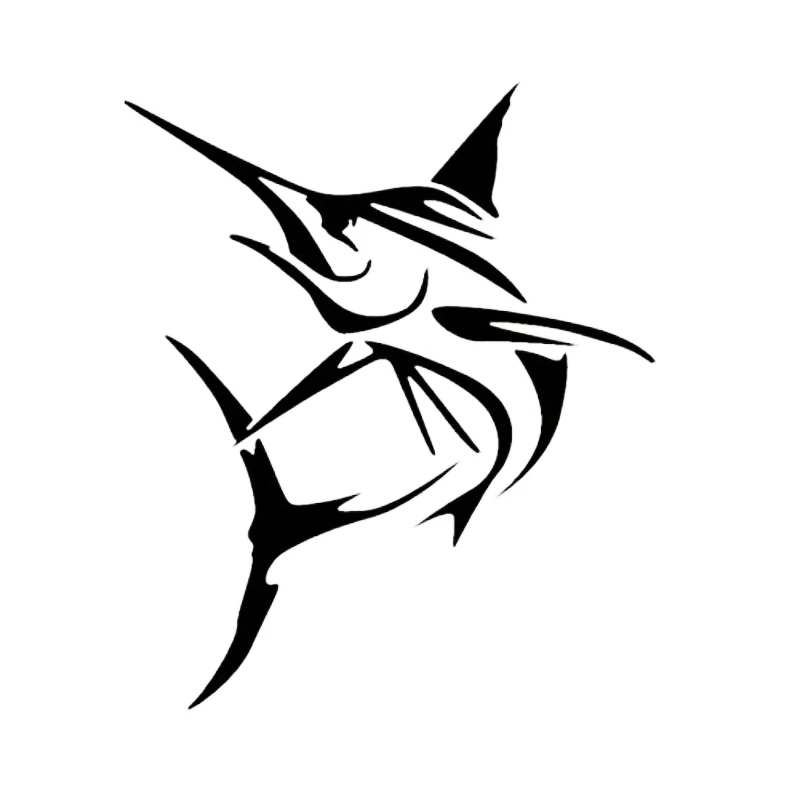 

Marlin Fish Large Swordfish Fishing Car Sticker Automobiles Motorcycles Exterior Accessories Vinyl Decals for Bumper Laptop Boat