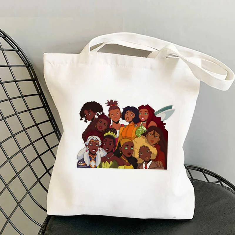 

Сумка для покупок Melanin, многоразовая Экологически чистая Хлопковая Сумка для продуктов