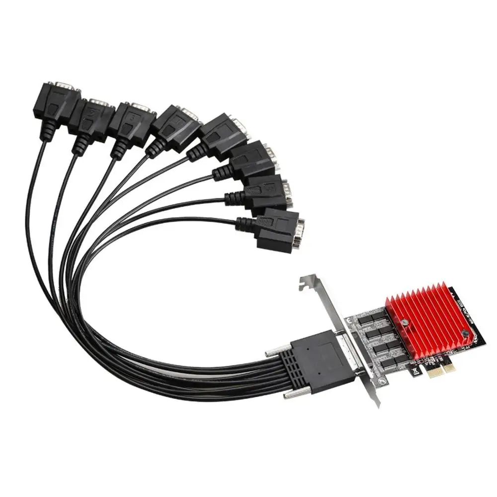 Переходник с PCIE на DB9 RS232 последовательный порт Райзер-карту последовательная