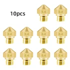 10 шт MK10 M7 Форсунка экструдера 0,4 мм1,75 мм латунный экструдер печатающая головка для 3D-принтера Wanhao Dupicator D4I3Dremel QIDI Makerbot