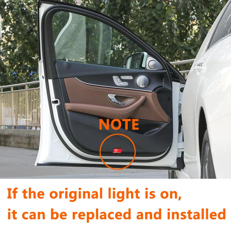 2 шт. Автомобильные светодиодные двери Добро пожаловать Свет для Mercedes Benz Логотип