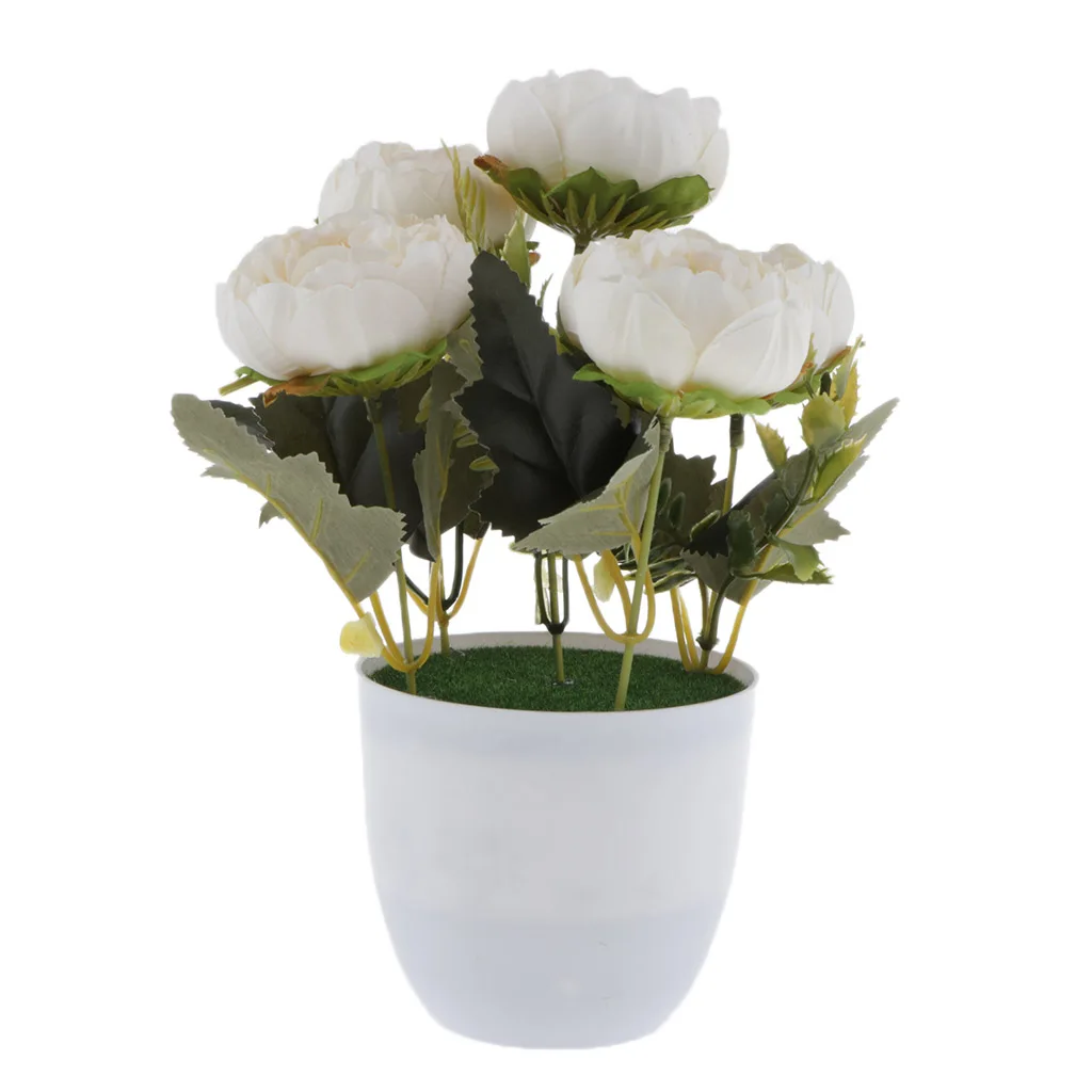 Искусственный Пион шелковые цветы Букет Свадебные украшения для