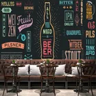 Пользовательская Ручная роспись Доска пивная тема 3D настенная бумага бар КТВ Ресторан промышленный Декор настенная самоклеящаяся бумага