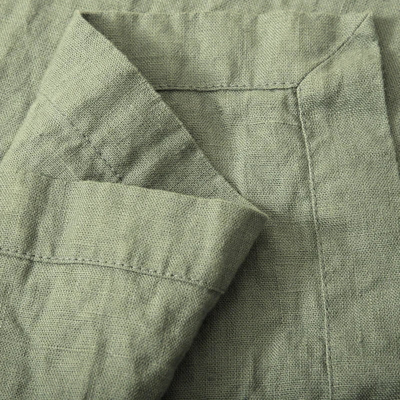 100% чистая натуральная льняная однотонная прямоугольная боковая скатерть в