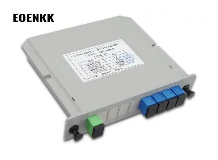 

Splitter 10pcs/lot SC/APC Optical Fiber Connector Optical Splitter 1 Points 4 Plug-in Optical Branching Device