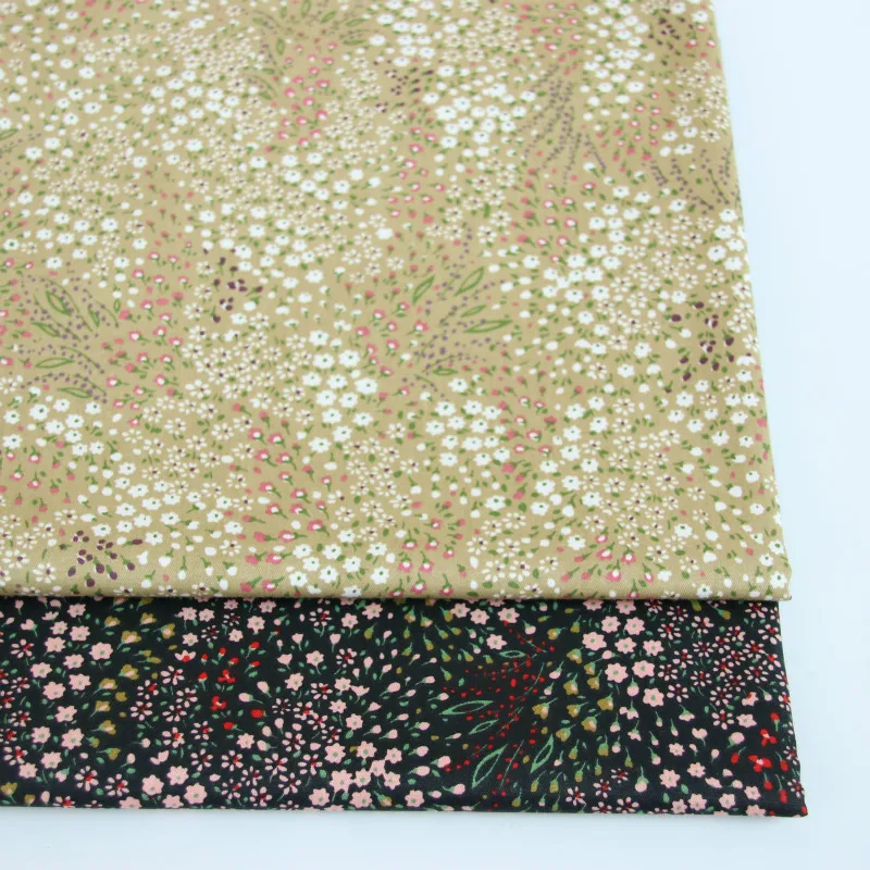 Маленький цветочный из хлопчатобумажной ткани дети хлопок саржевая Лоскутная