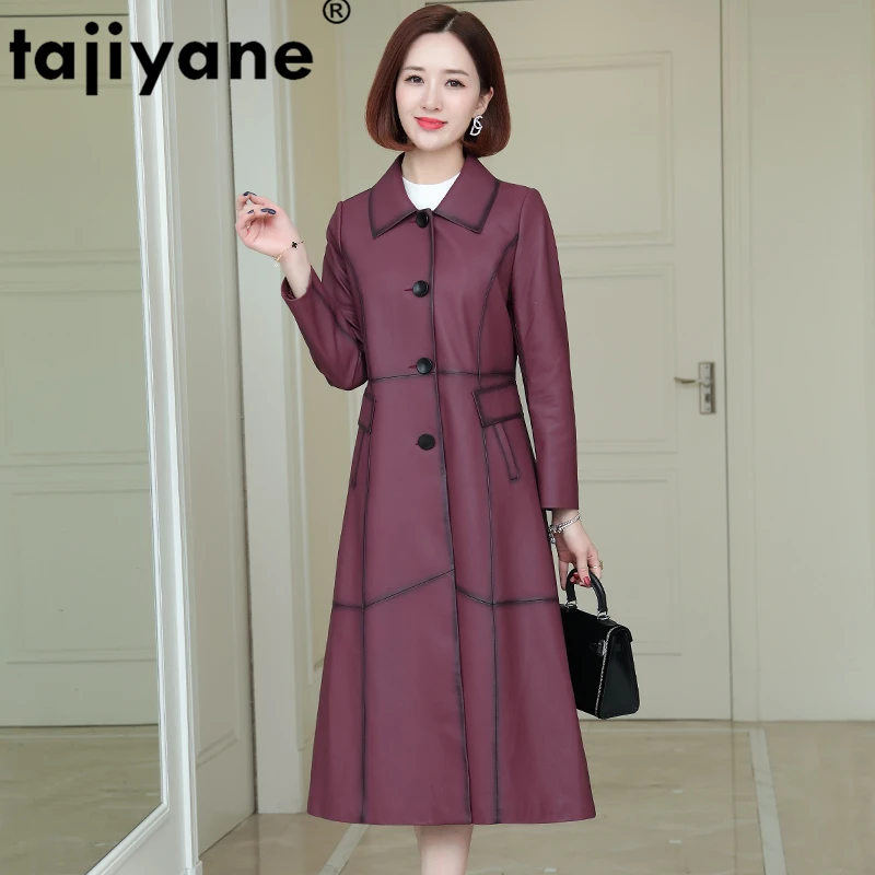 

Real Genuine Leather Jacket Women Sheepskin Coat Jacket Women 2020 Spring Autumn Korean Elegant Slim Long Coats XU19SS-PY2608