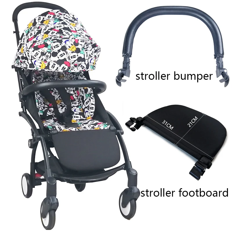 

Подножка и кожаный материал для детской коляски, аксессуары для Babyzen Yoyo Yoya Babytime, бампер для коляски