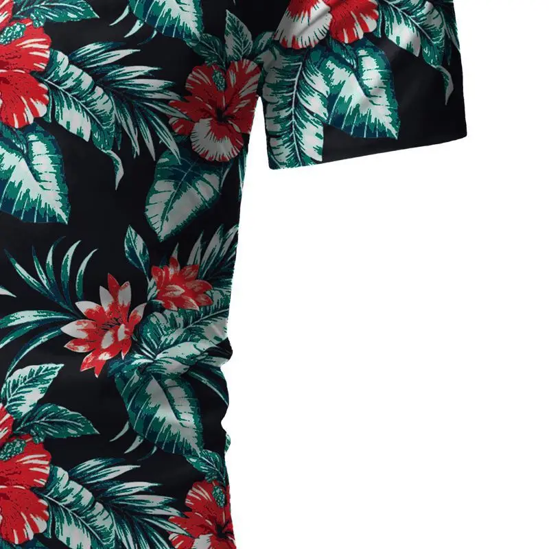 

Men's new style personality casual print shirt European and American sizes fit business shirts 3XL