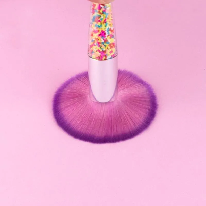 

Women Beautiful Transparent Handle Blush Brush Makeup Makeup Delicate Face Girls Soft Brush Portable And Tool Tool G5R0