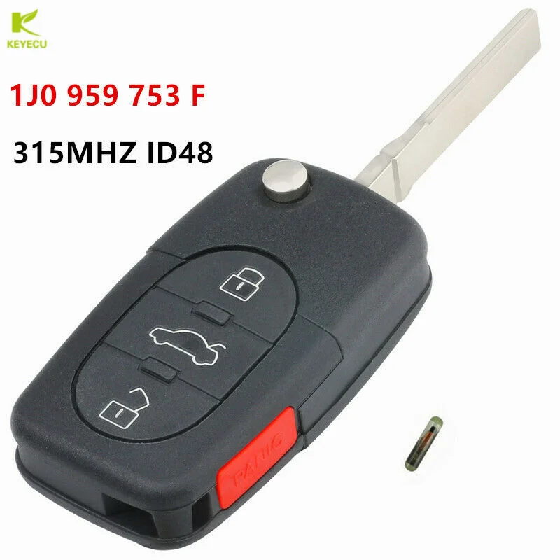 KEYECU 1J0 959 753 F 1J0959753F складной ключ безключевой доступ дистанционное управление